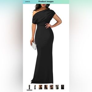 Off shoulder long dress